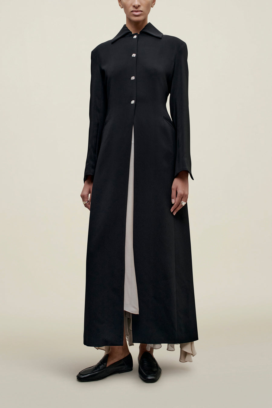 Louis Duster in Viscose Cady