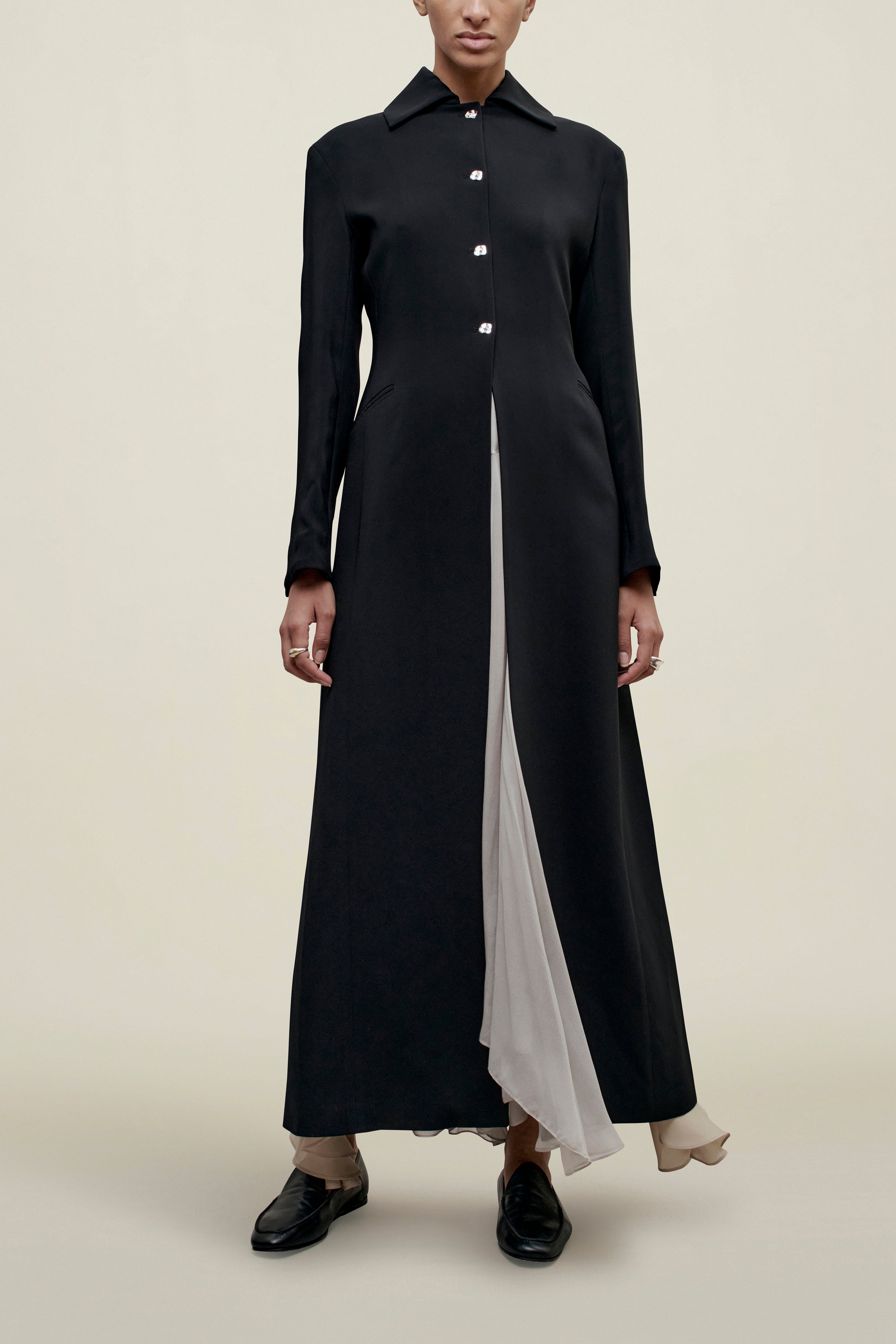 Louis Duster in Viscose Cady