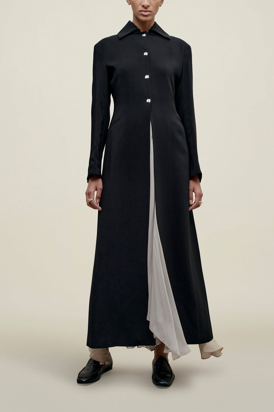 Louis Duster in Viscose Cady