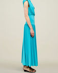 Victoria Draped Gown in Slinky Jersey