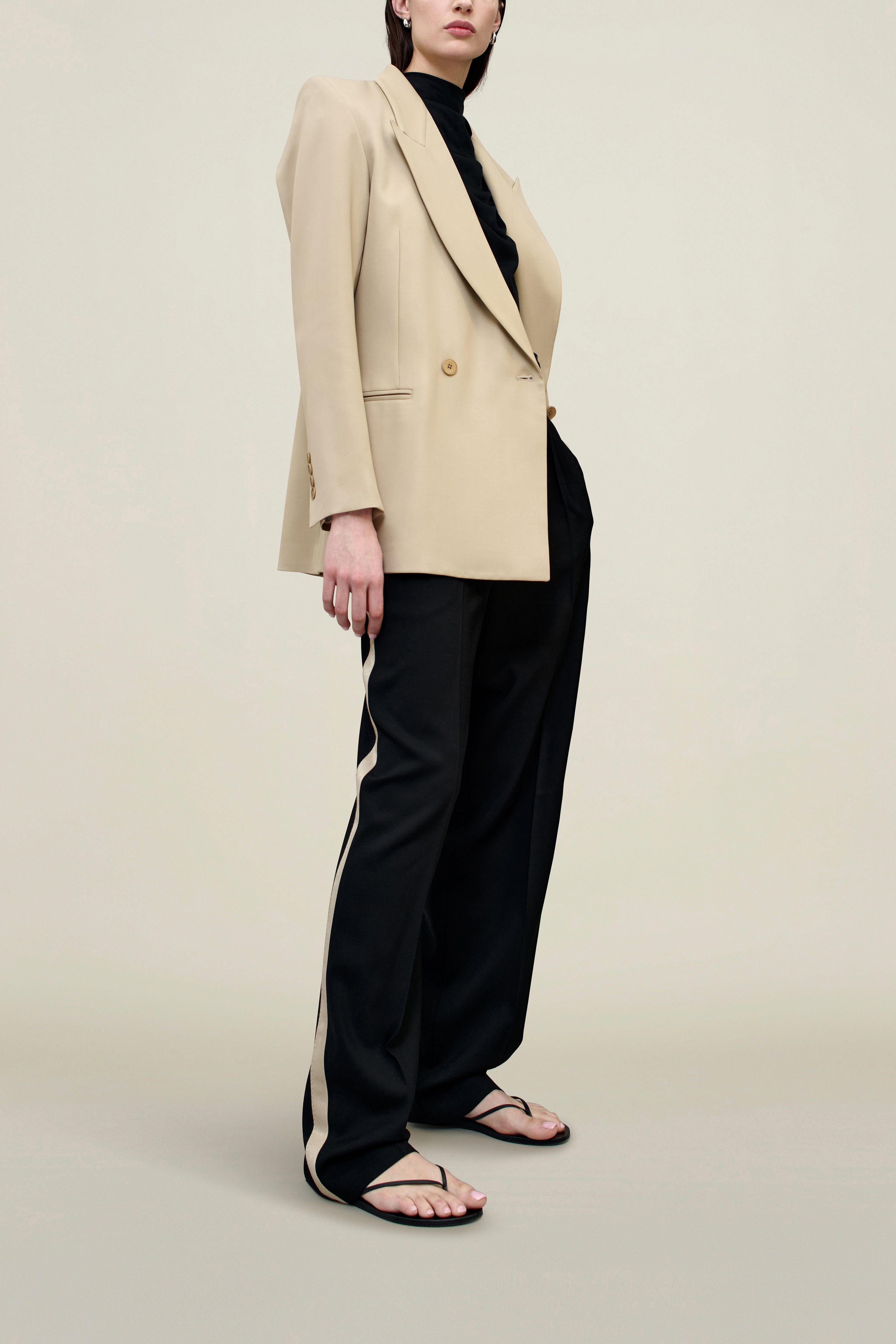 Emilio Tuxedo Blazer in Wool Twill