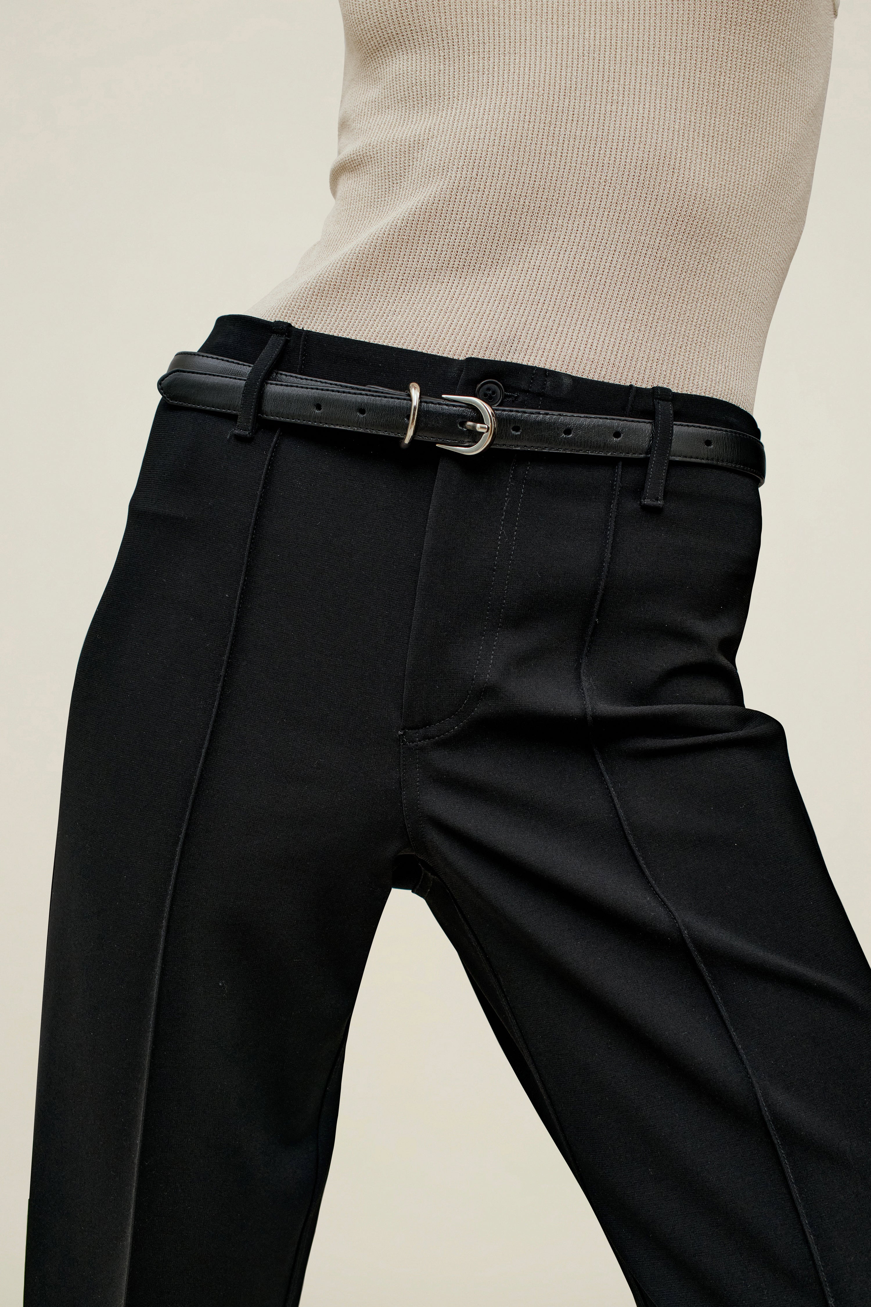 Damian Trouser in Stretch-Knit Suiting