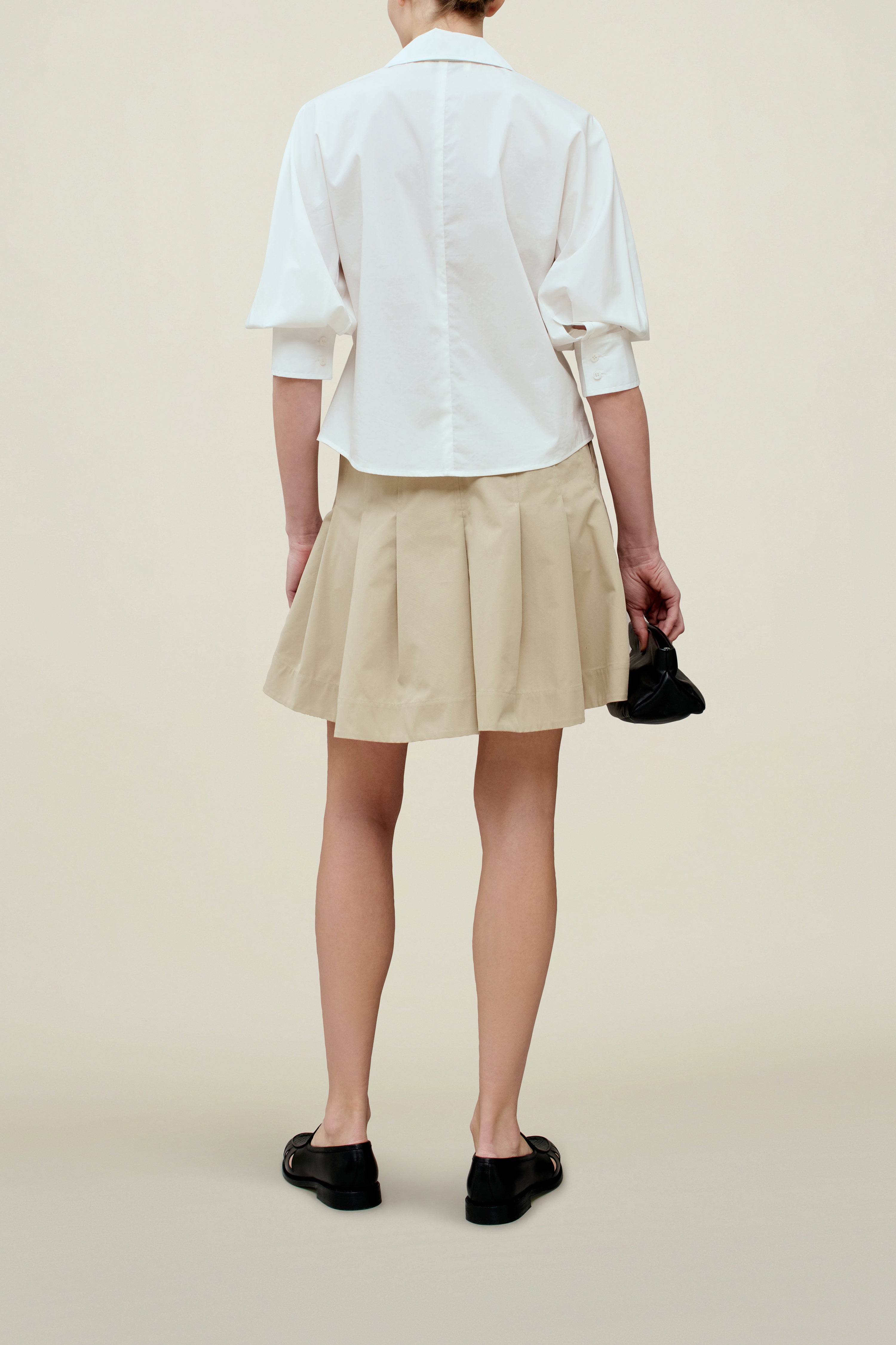 Colette 3/4 Sleeve Button Down in Soft Cotton
