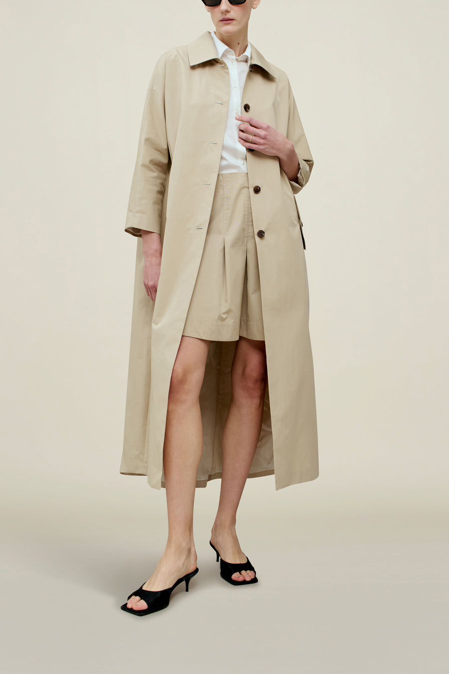 Tavi Dinner Trench in Compact Cotton