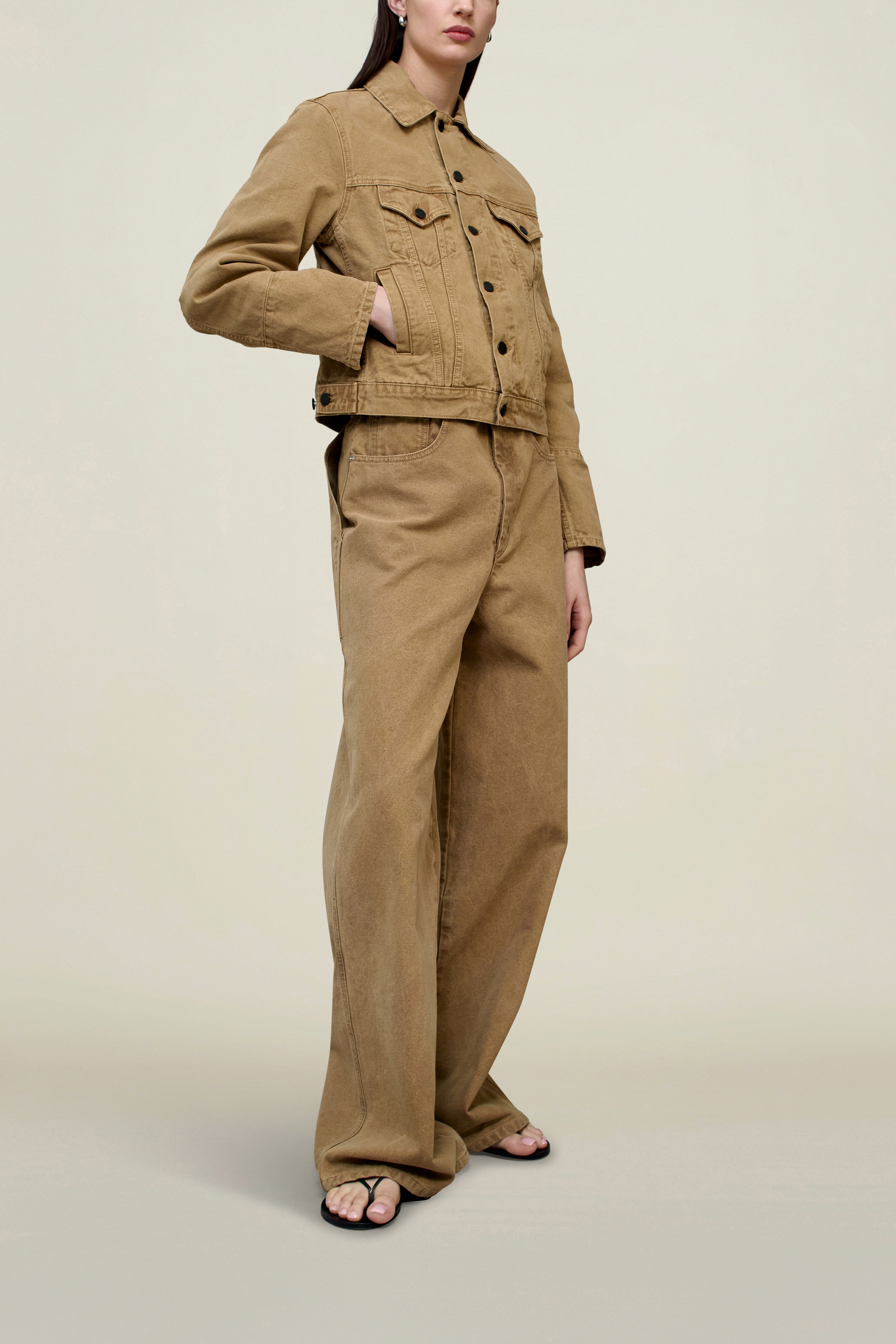 Axel Shrunken Jacket in Cotton Denim