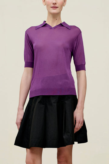 Eleanor Polo in Matte Viscose