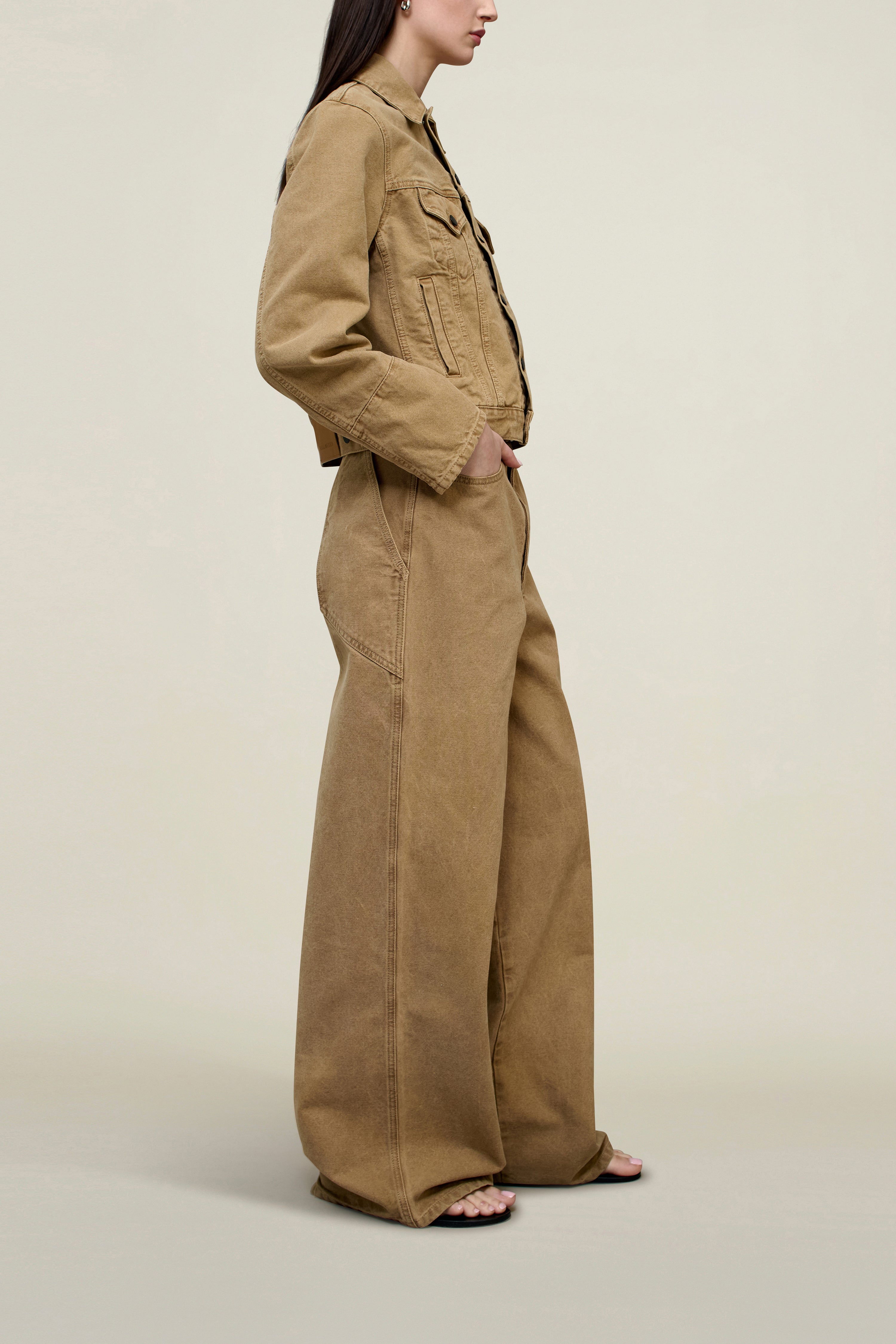 Axel Shrunken Jacket in Cotton Denim