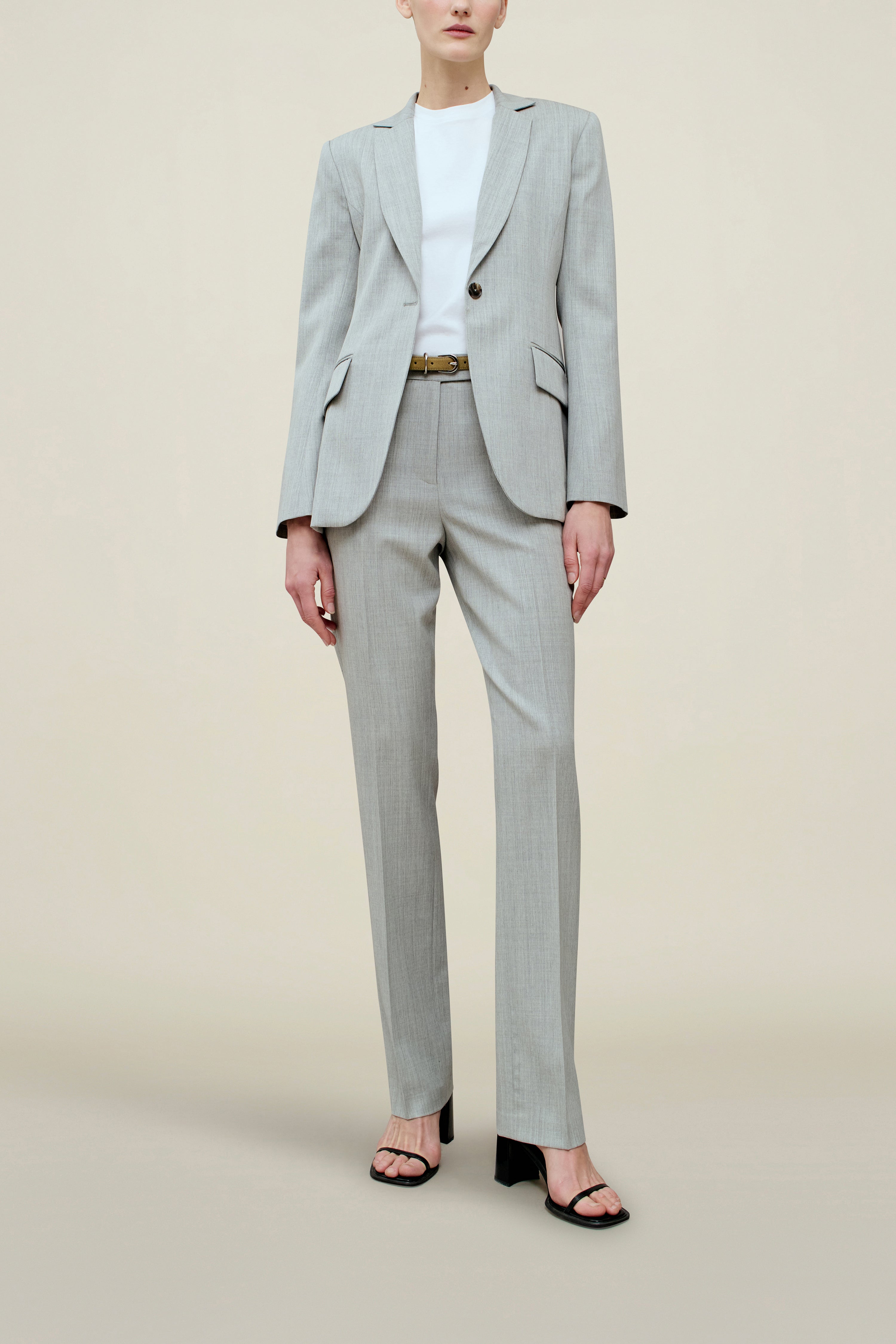 Charlie Long Trouser in Tropical Wool