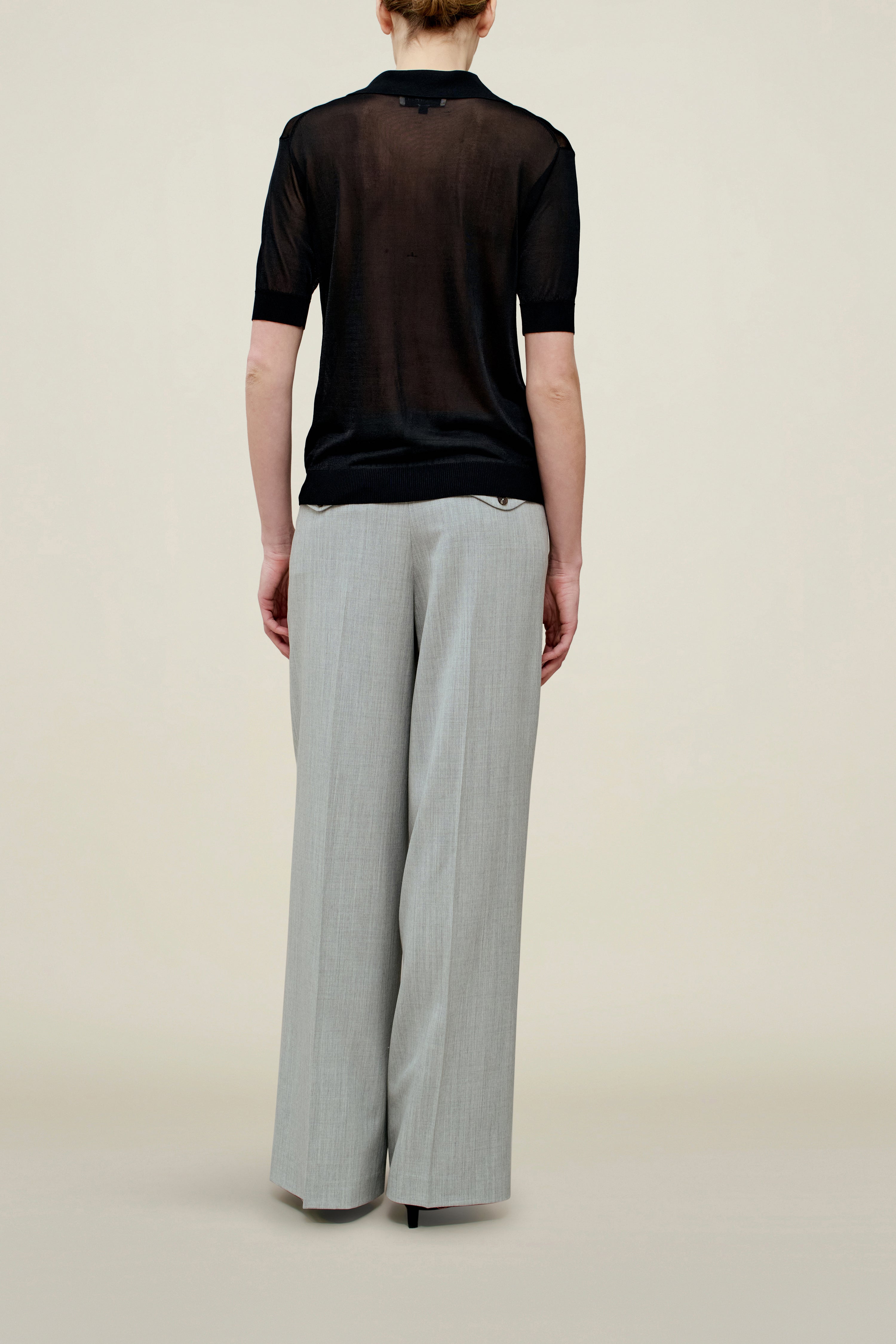 Eleanor Polo in Matte Viscose