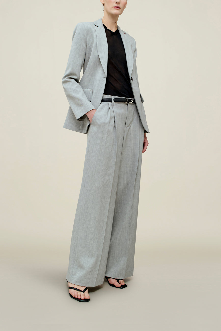 Roxana Low-Rise Trouser in Tropical Wool