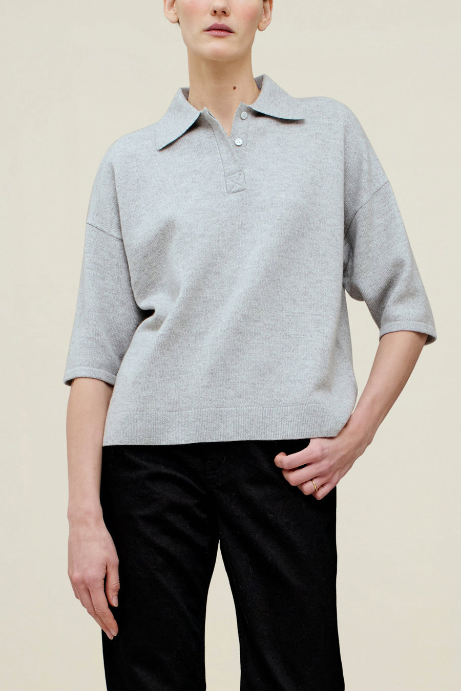 Wes Polo in Cashmere Wool