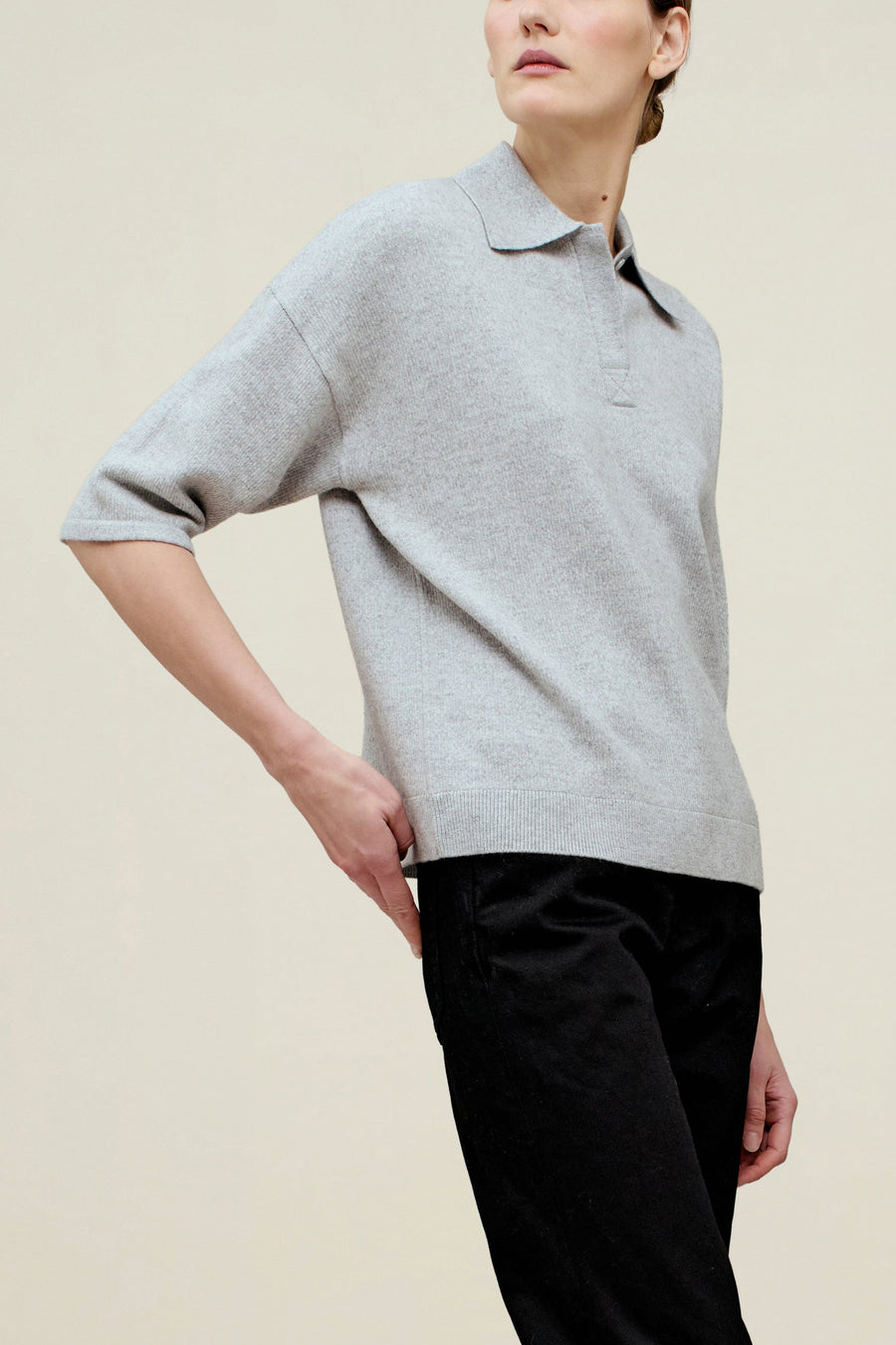 Wes Polo in Cashmere Wool