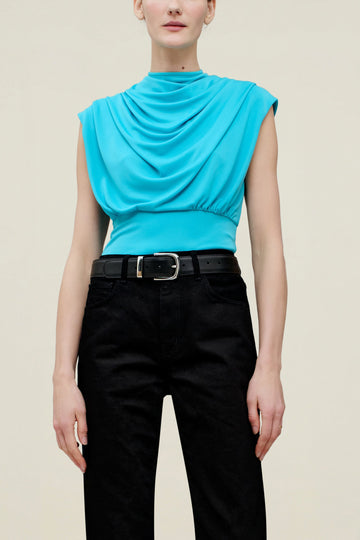 Jocelyn Draped Top in Slinky Jersey