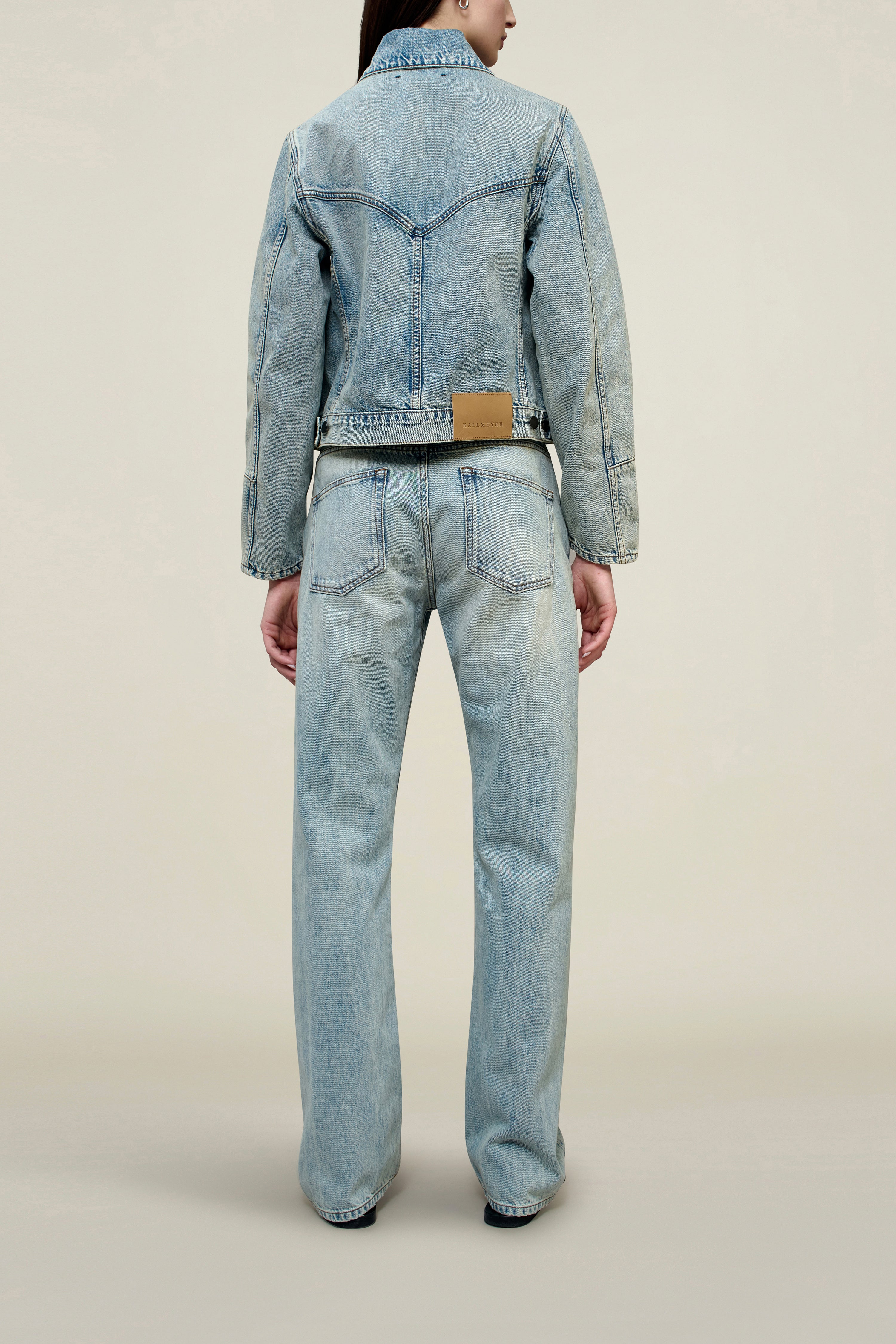 Axel Shrunken Jacket in Cotton Denim