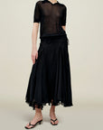 Alyse Gusset Skirt Silk in Silk Chiffon