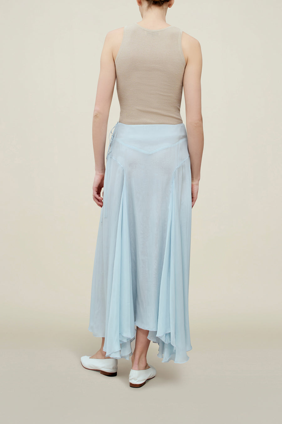 Alyse Gusset Skirt in Silk Chiffon