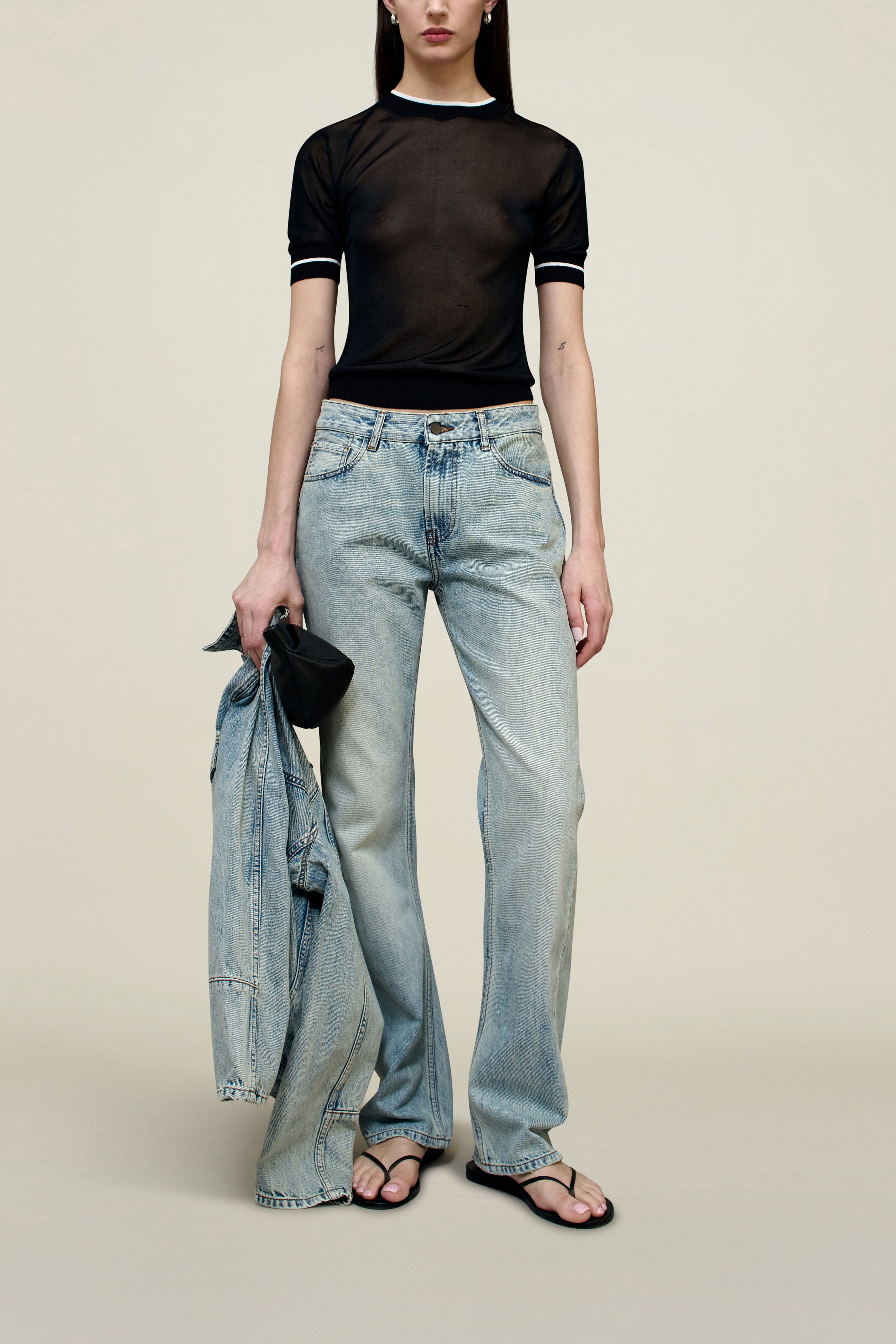 Adina Low-Rise Jean in Cotton Denim