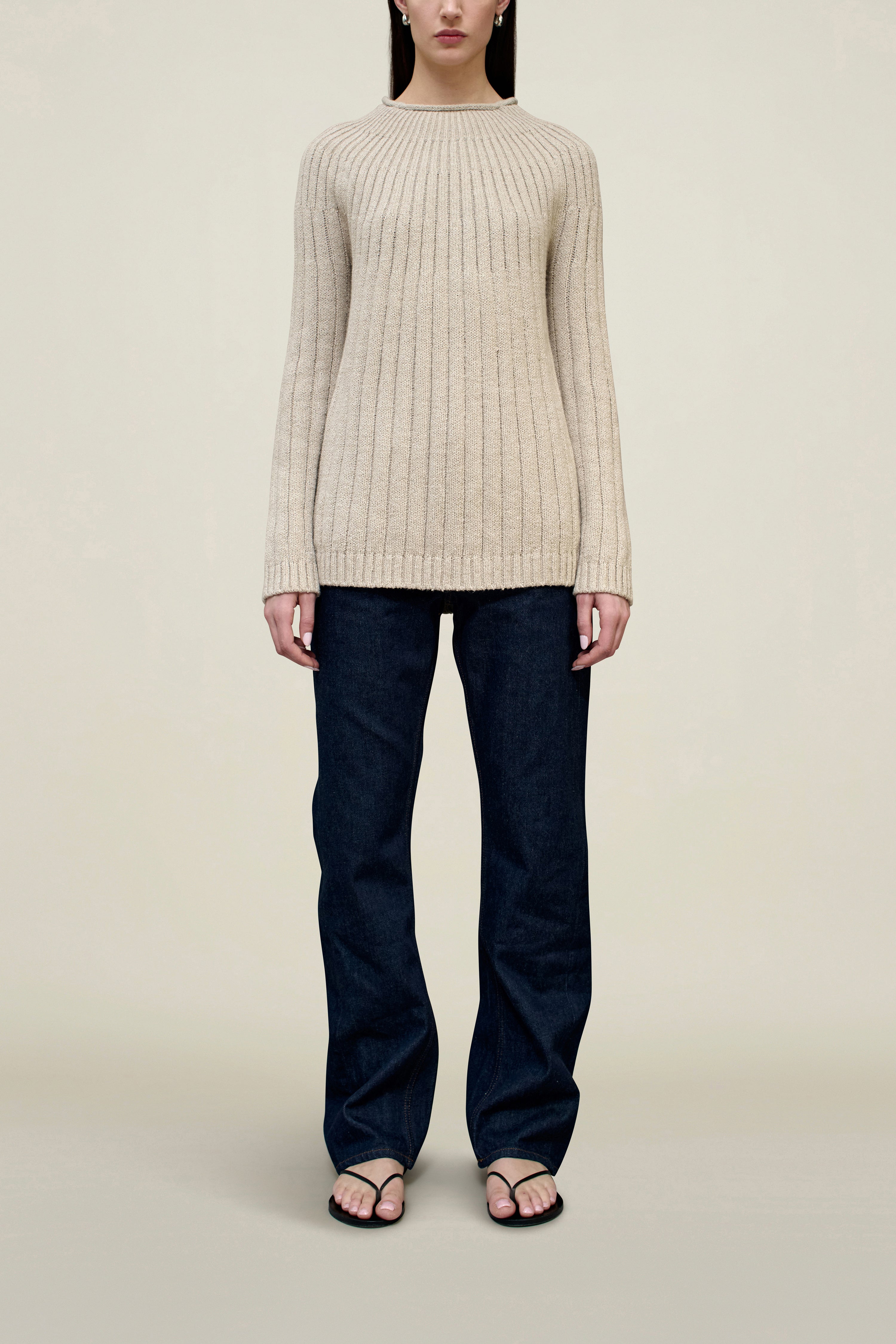 Riona Rollneck in Slub Cotton