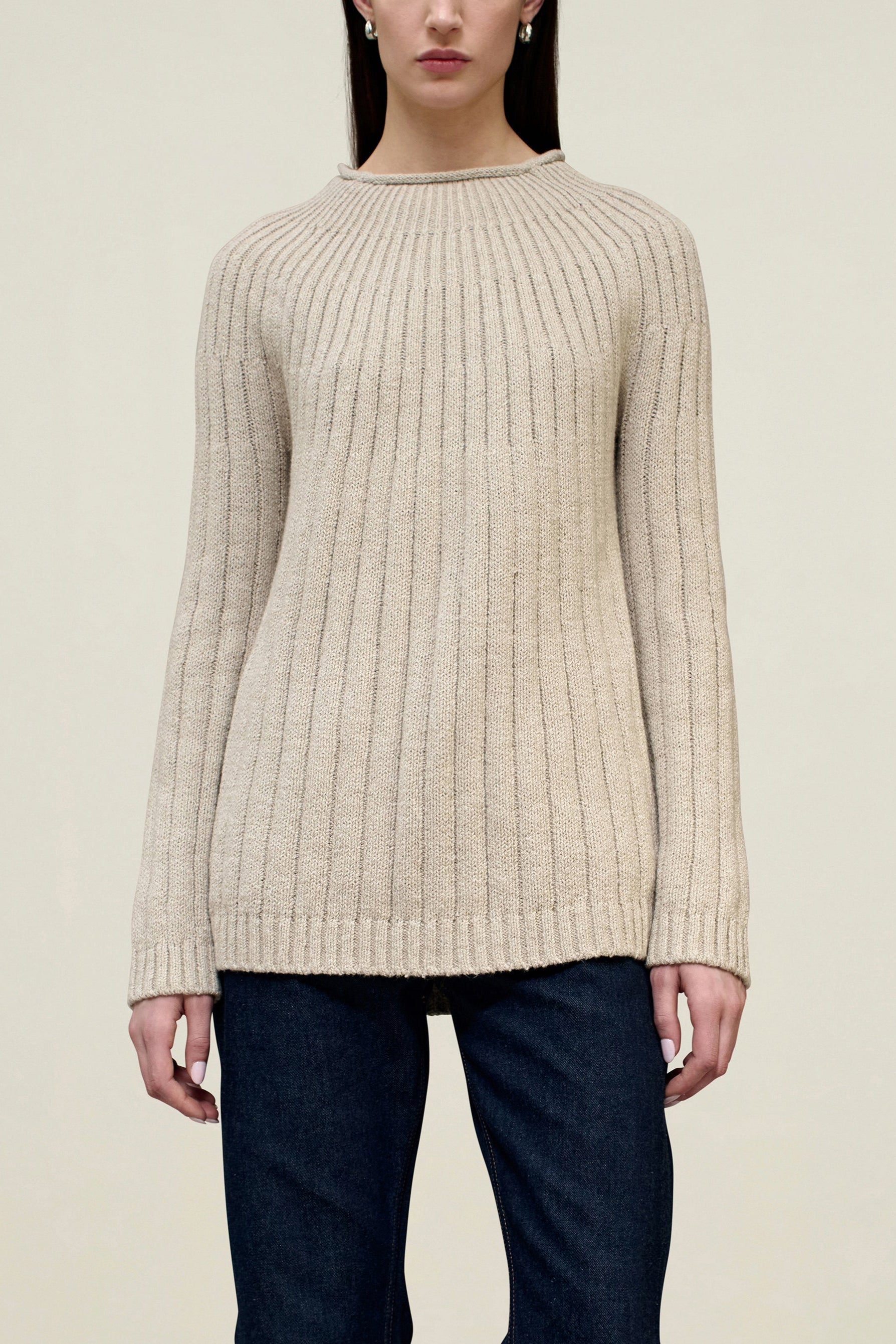 Riona Rollneck in Slub Cotton