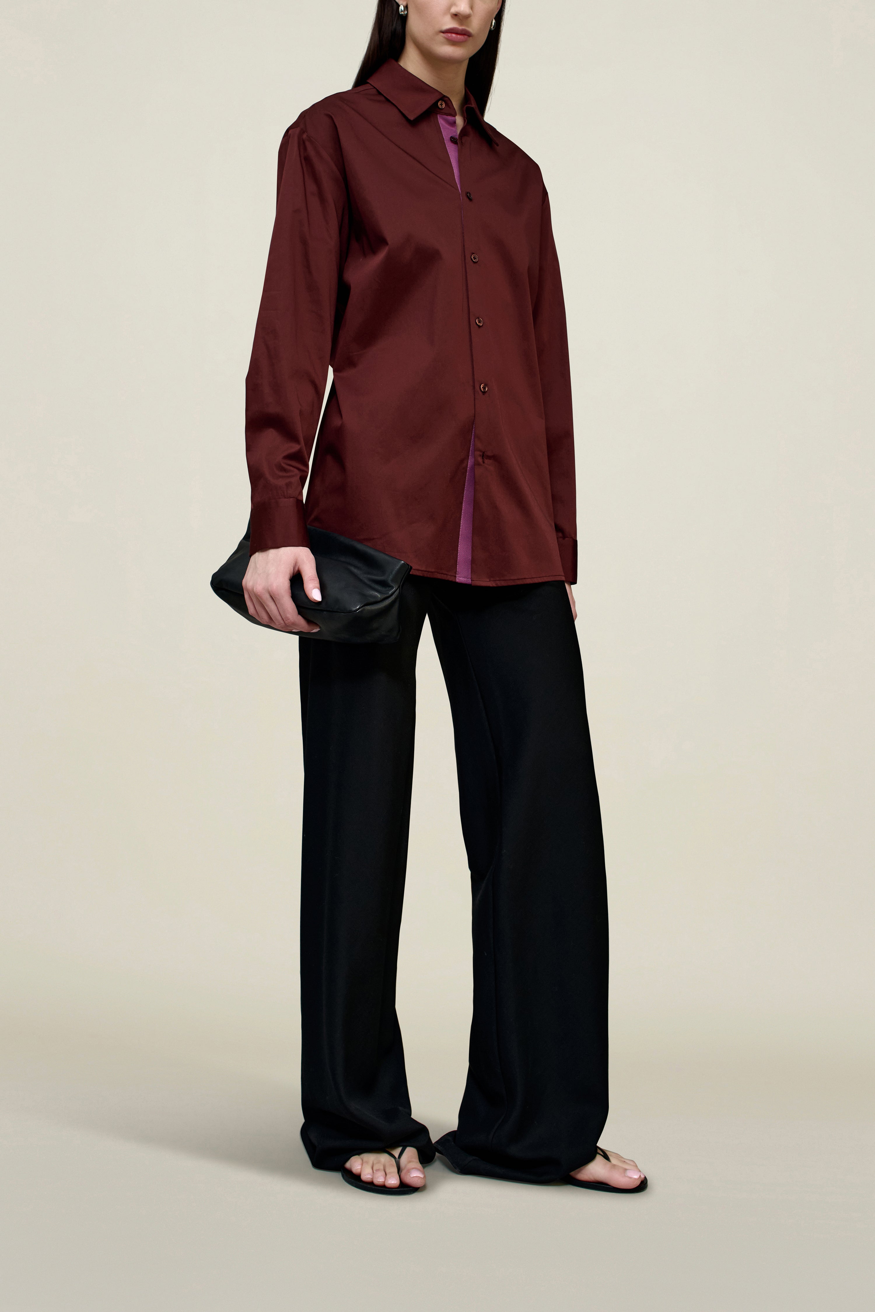 Signature Button Down in Cotton Sateen