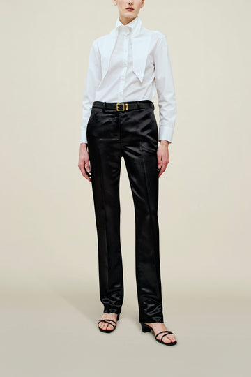 Charlie Long Trouser in Liquid Twill