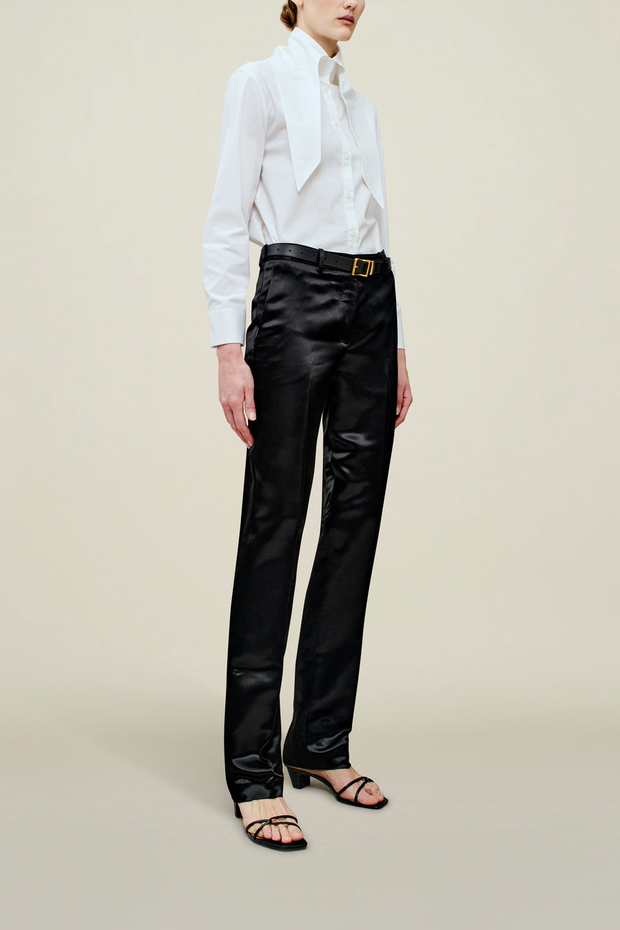 Charlie Long Trouser in Liquid Twill