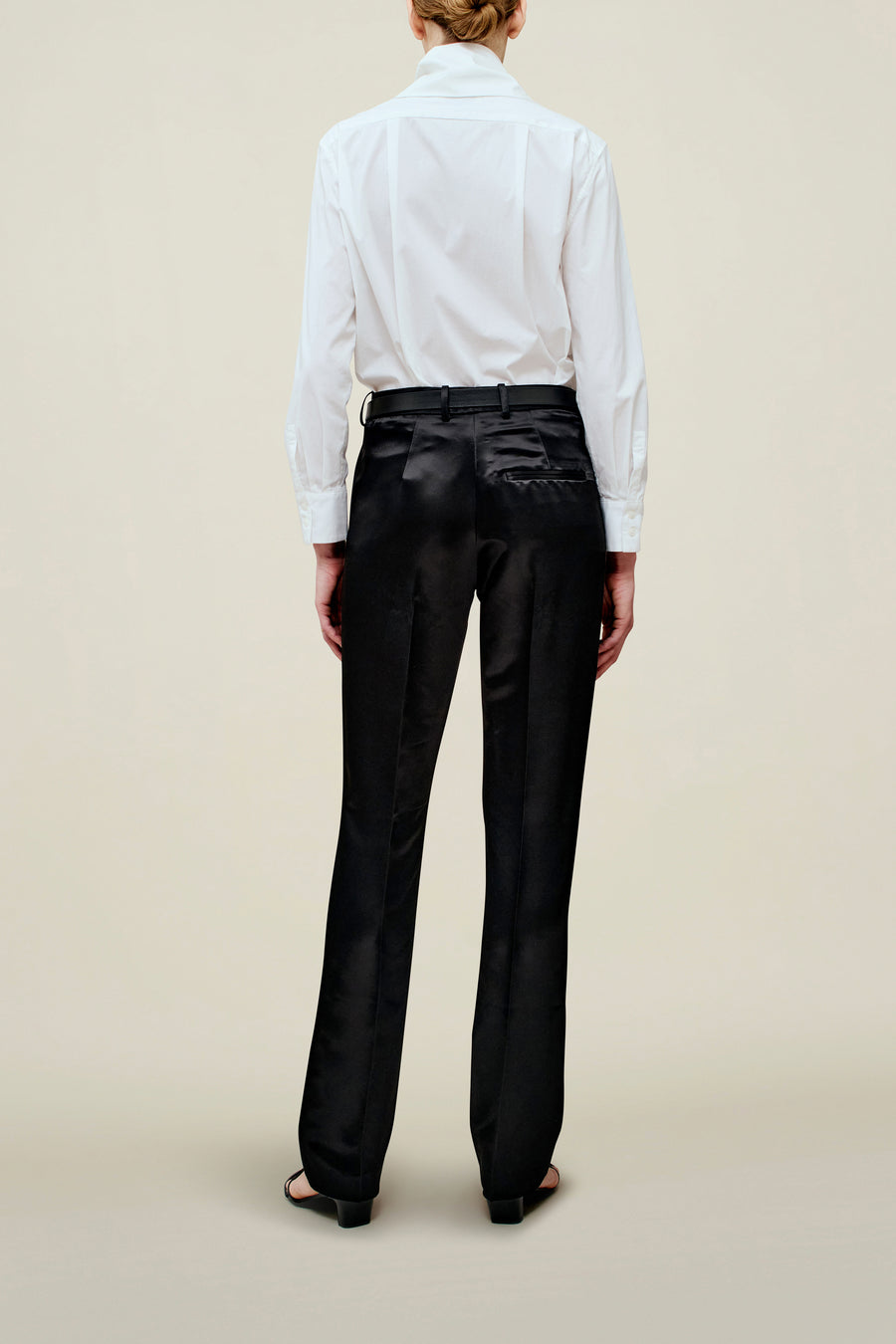 Charlie Long Trouser in Liquid Twill