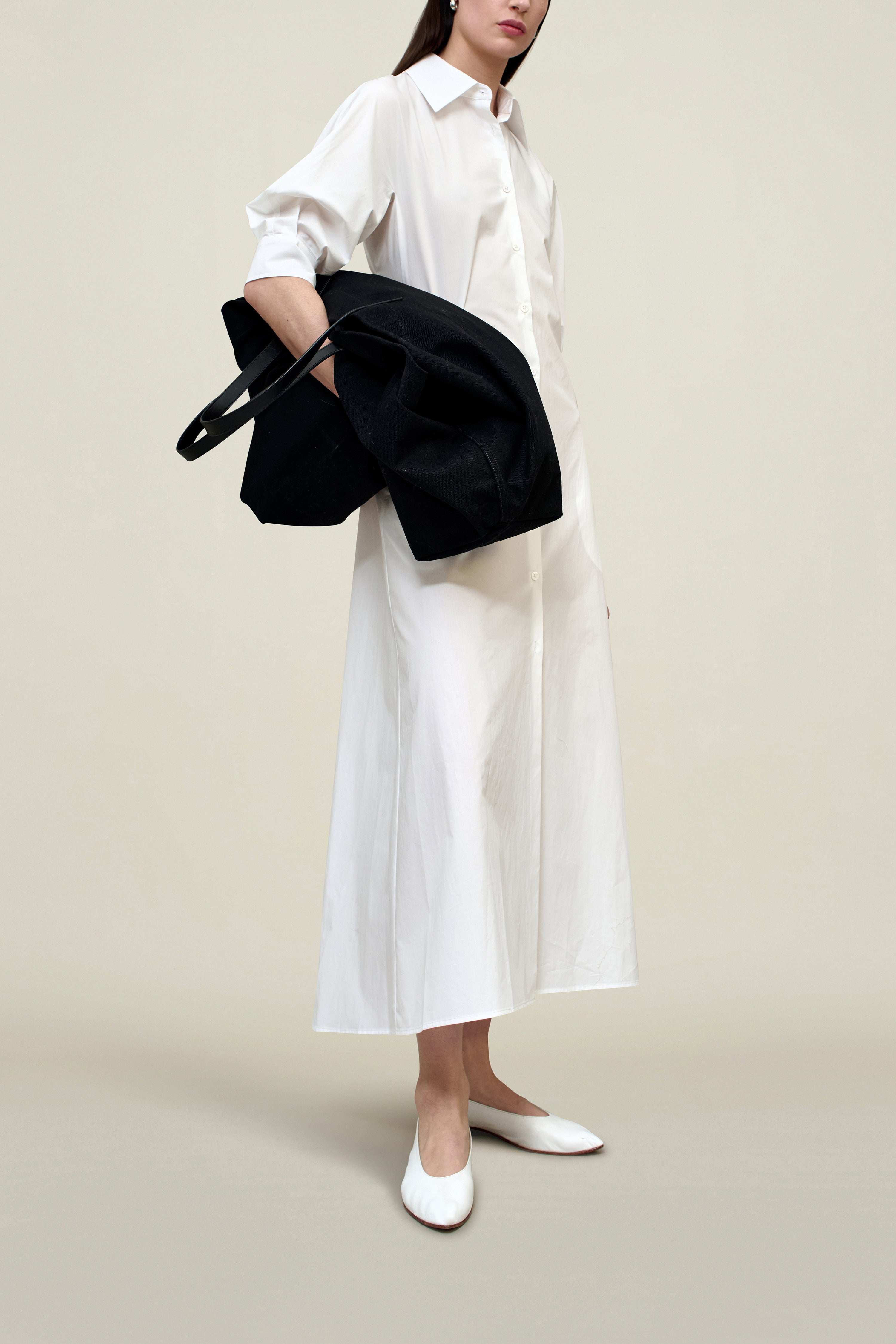 Marla Dolman Shirtdress in Soft Cotton