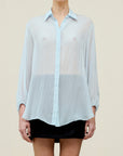 Ilia Balloon Sleeve Blouse in Silk Chiffon