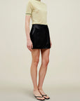 Shiloh Mini Skirt in Liquid Twill