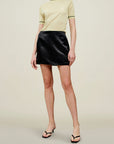 Shiloh Mini Skirt in Liquid Twill