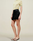 Shiloh Mini Skirt in Liquid Twill