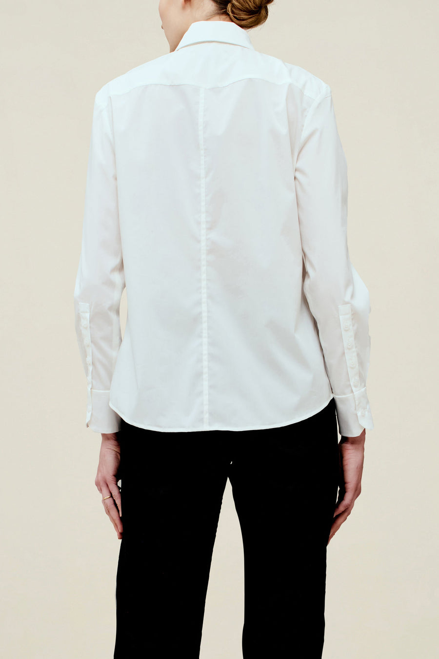 Billie Tie Blouse in Soft Cotton