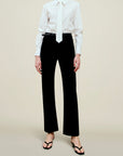 Billie Tie Blouse in Soft Cotton