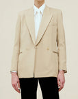 Emilio Tuxedo Blazer in Wool Twill