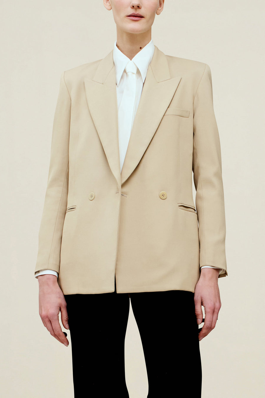 Emilio Tuxedo Blazer in Wool Twill