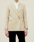 Emilio Tuxedo Blazer in Wool Twill