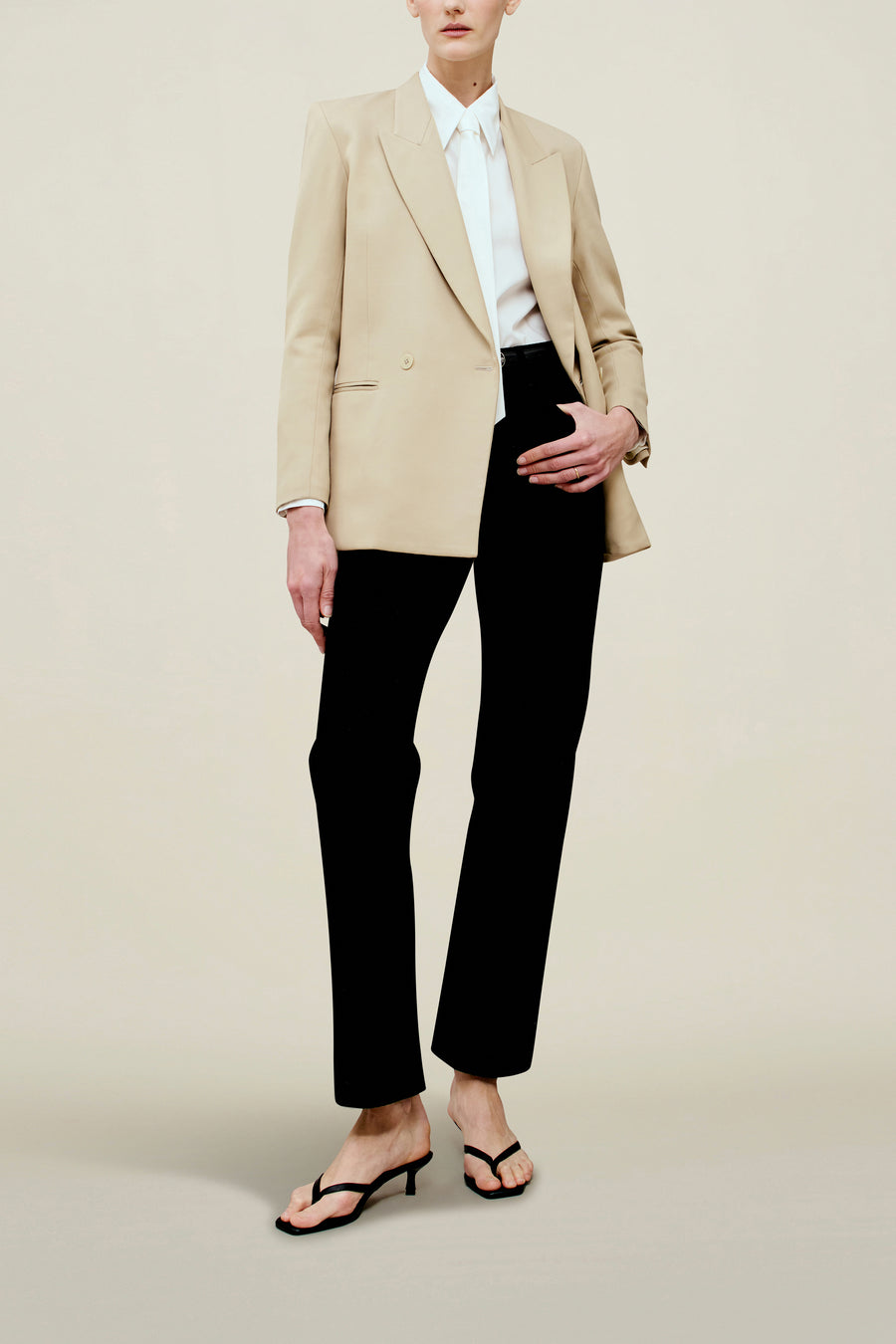 Emilio Tuxedo Blazer in Wool Twill