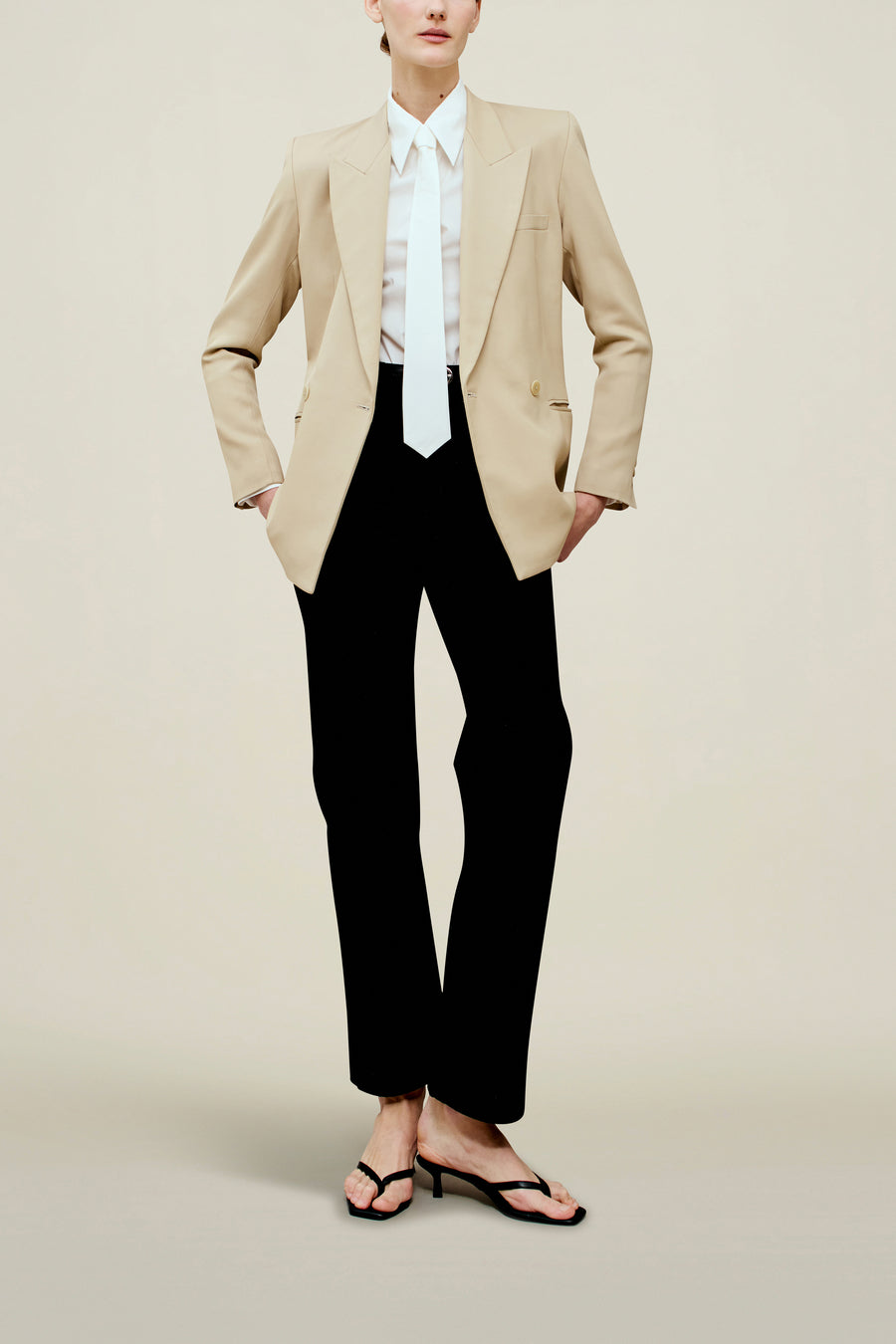 Emilio Tuxedo Blazer in Wool Twill