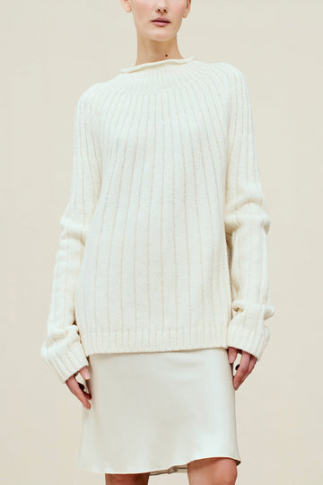 Riona Rollneck in Slub Cotton