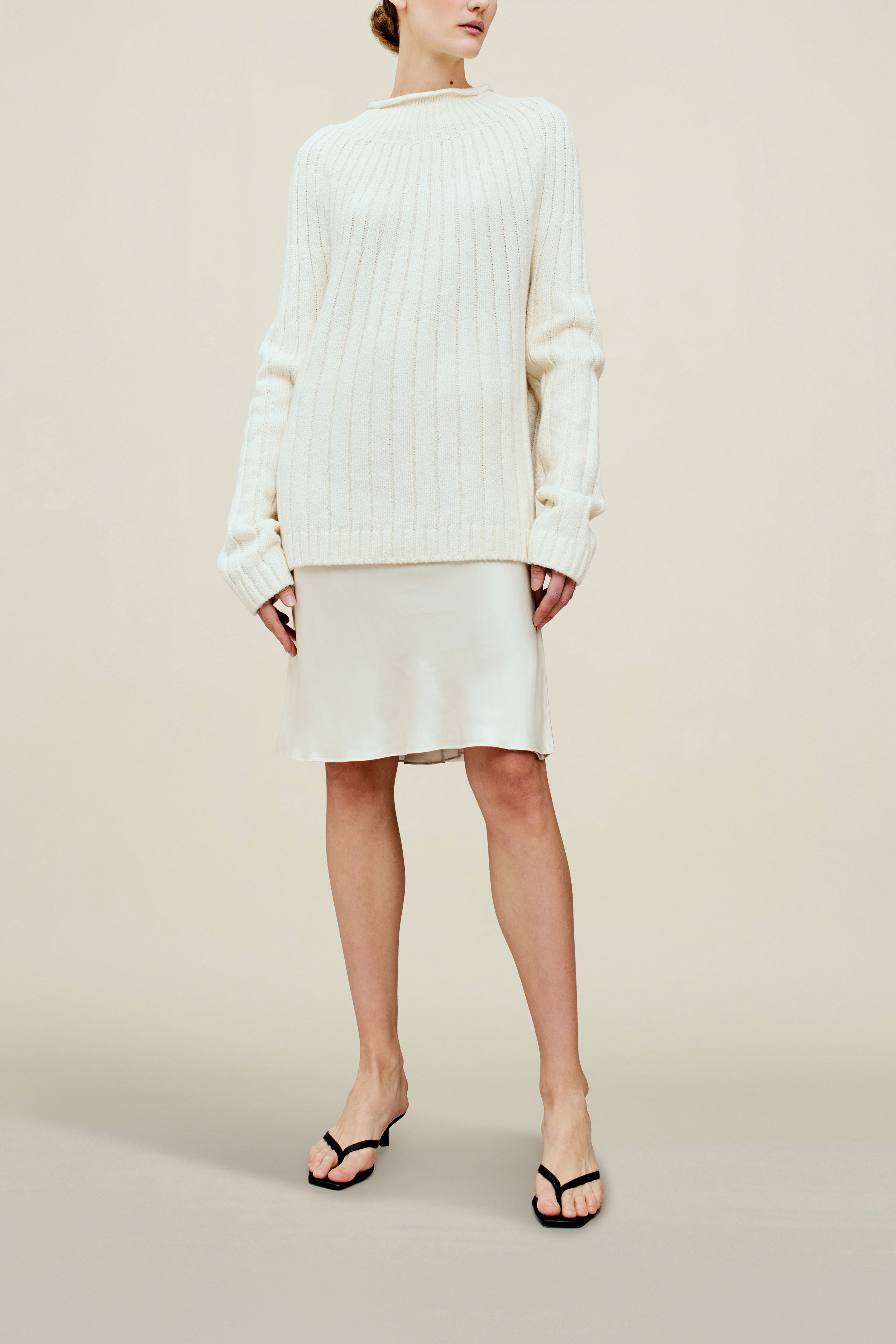 Riona Rollneck in Slub Cotton