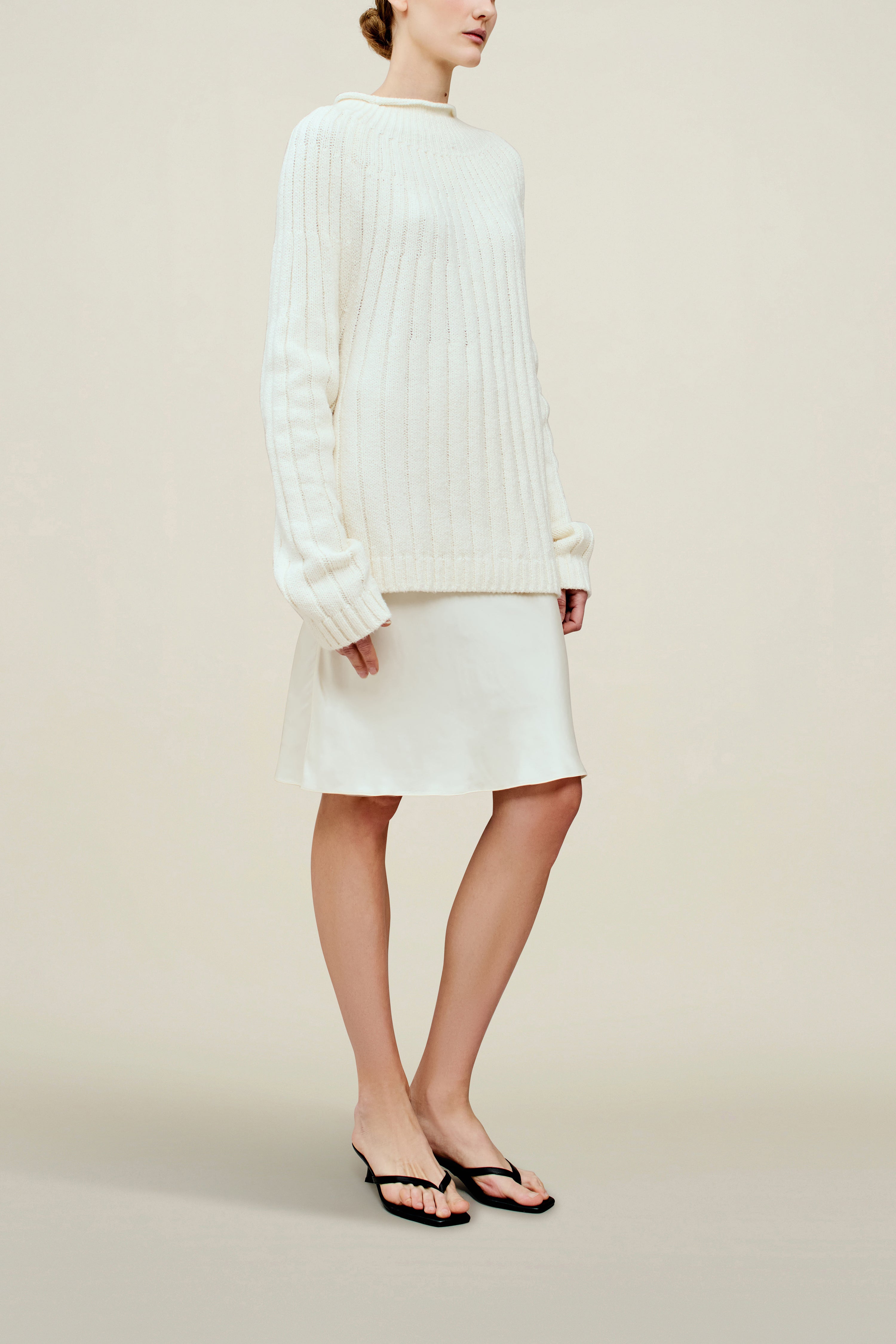 Riona Rollneck in Slub Cotton