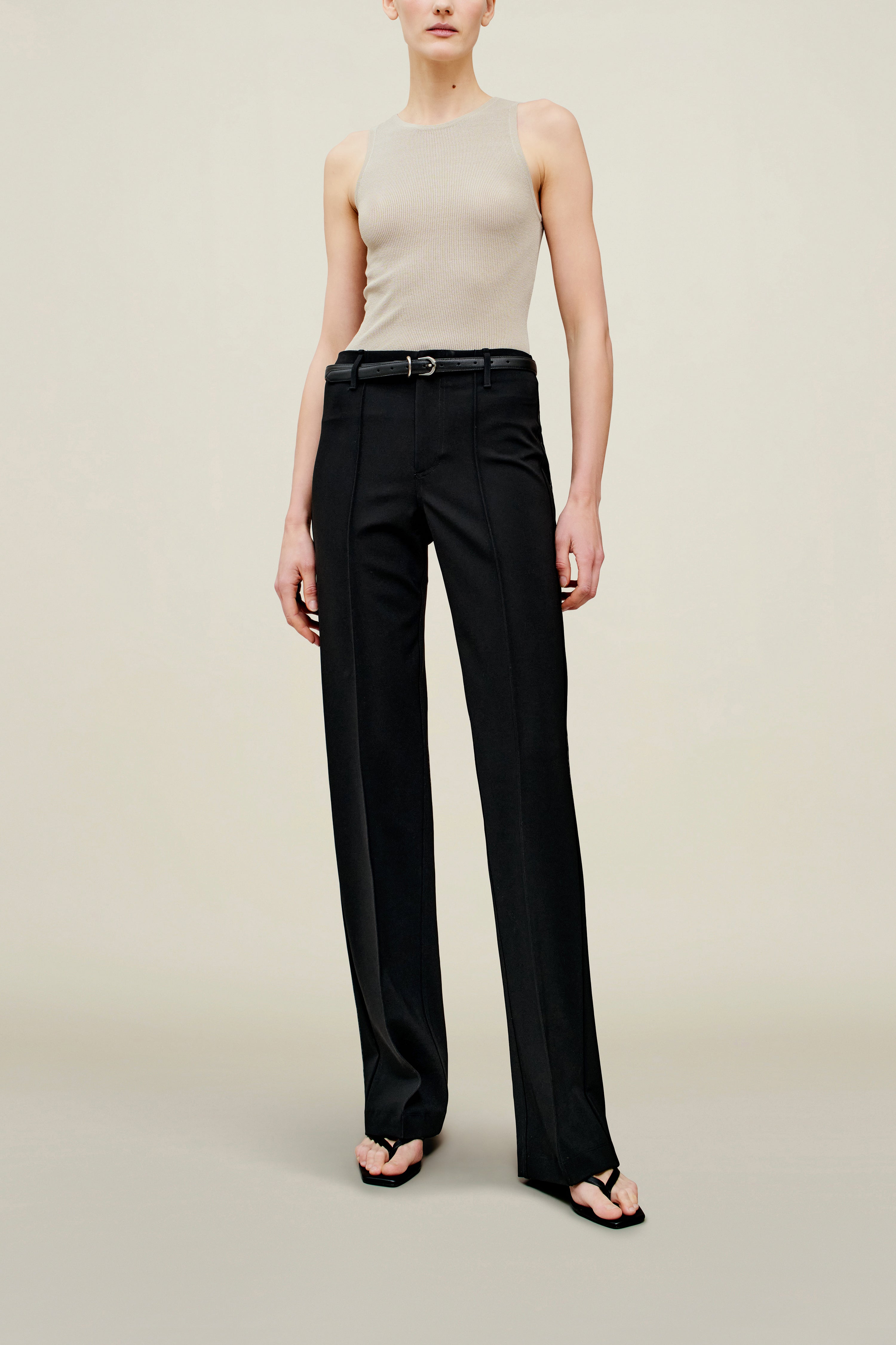 Damian Trouser in Stretch-Knit Suiting