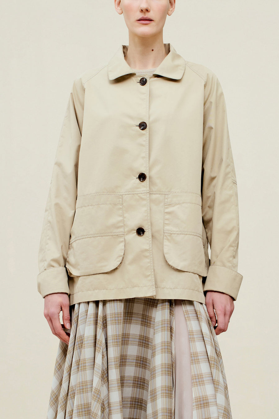 Lottie Field Jacket in Compact Cotton