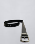 Johnson Belt in Black and Silver