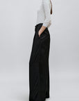 Fatima Wide Leg Trouser in Basket Weave