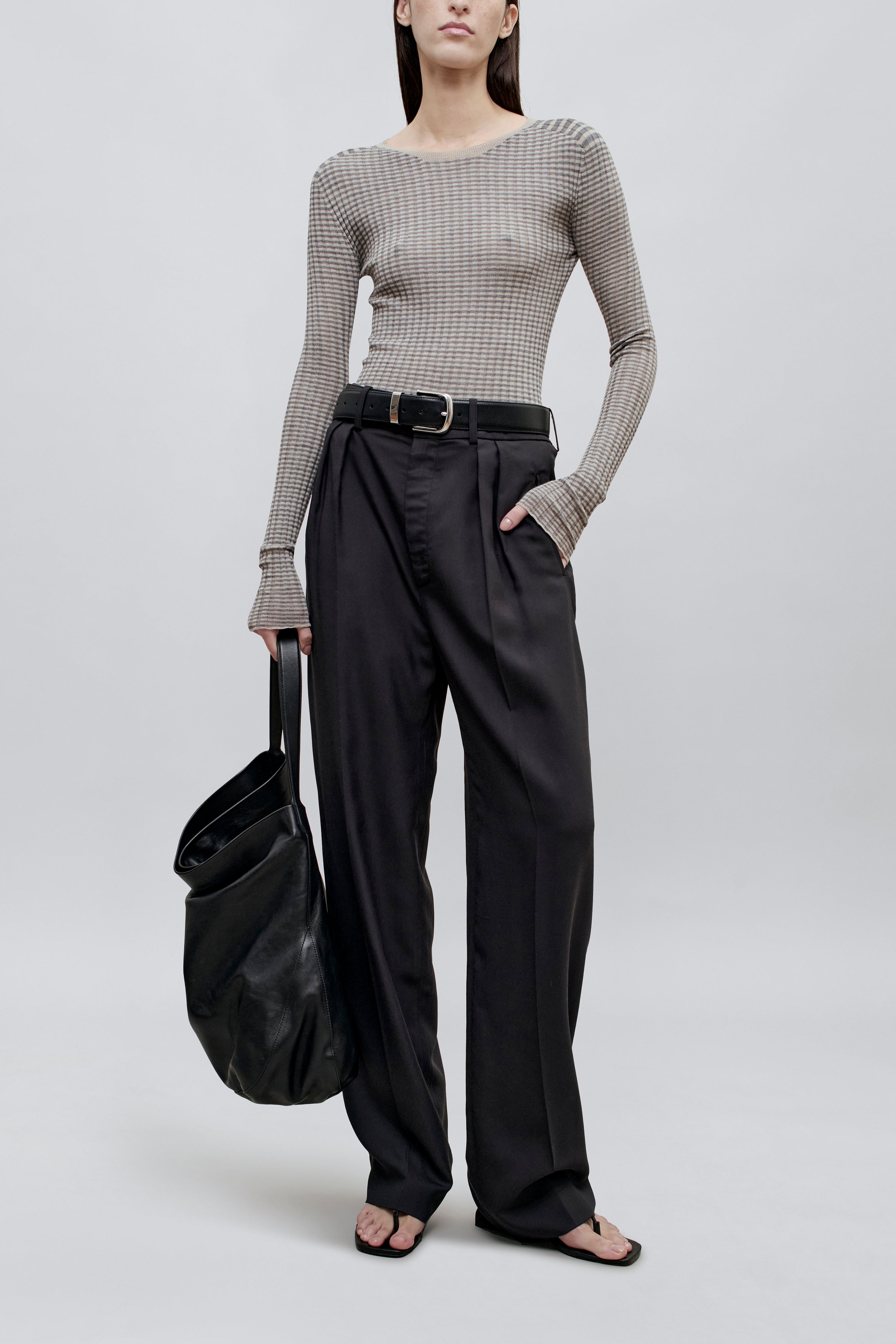 Fabi Fitted Long Sleeve in Superfine Merino