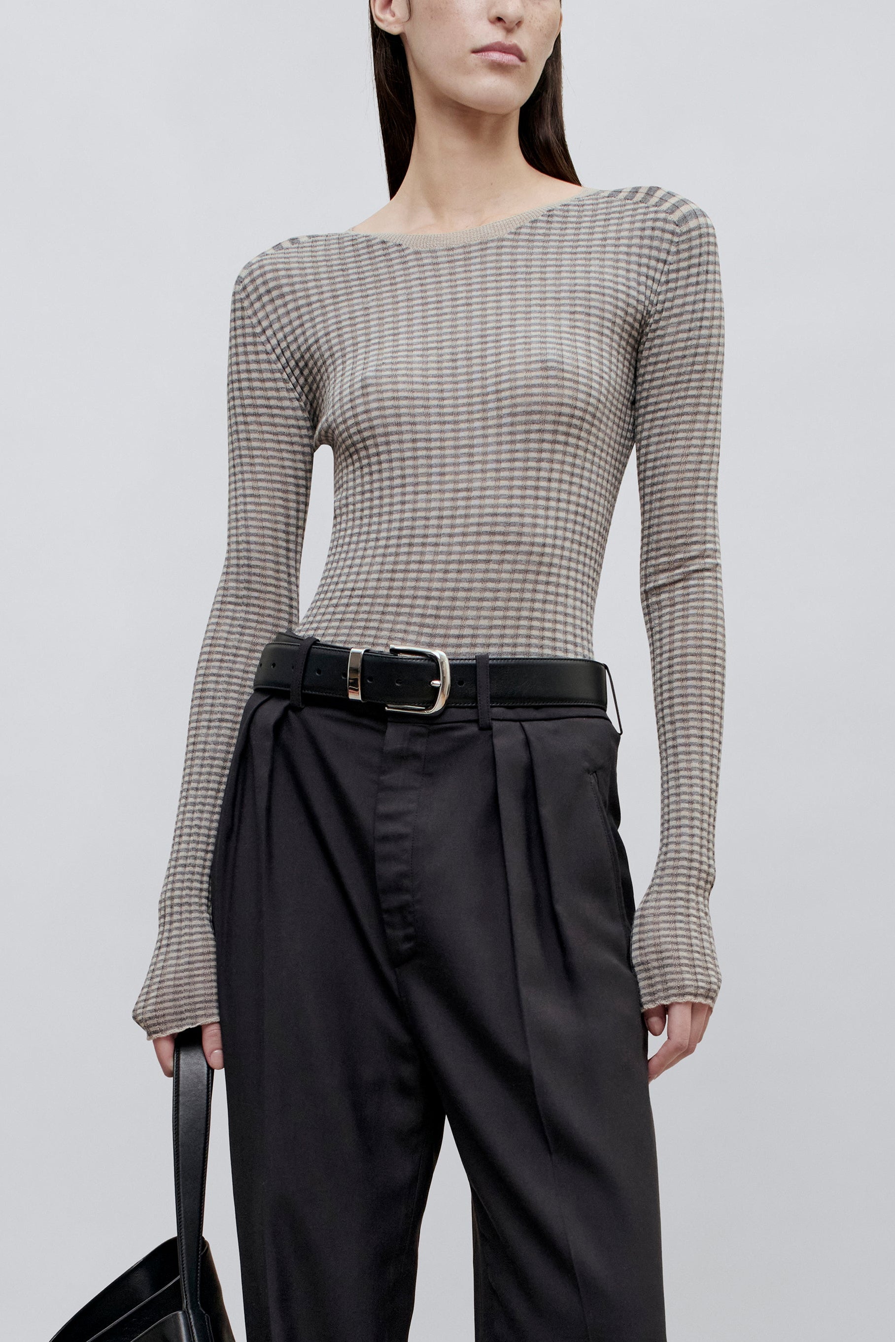 Fabi Fitted Long Sleeve in Superfine Merino