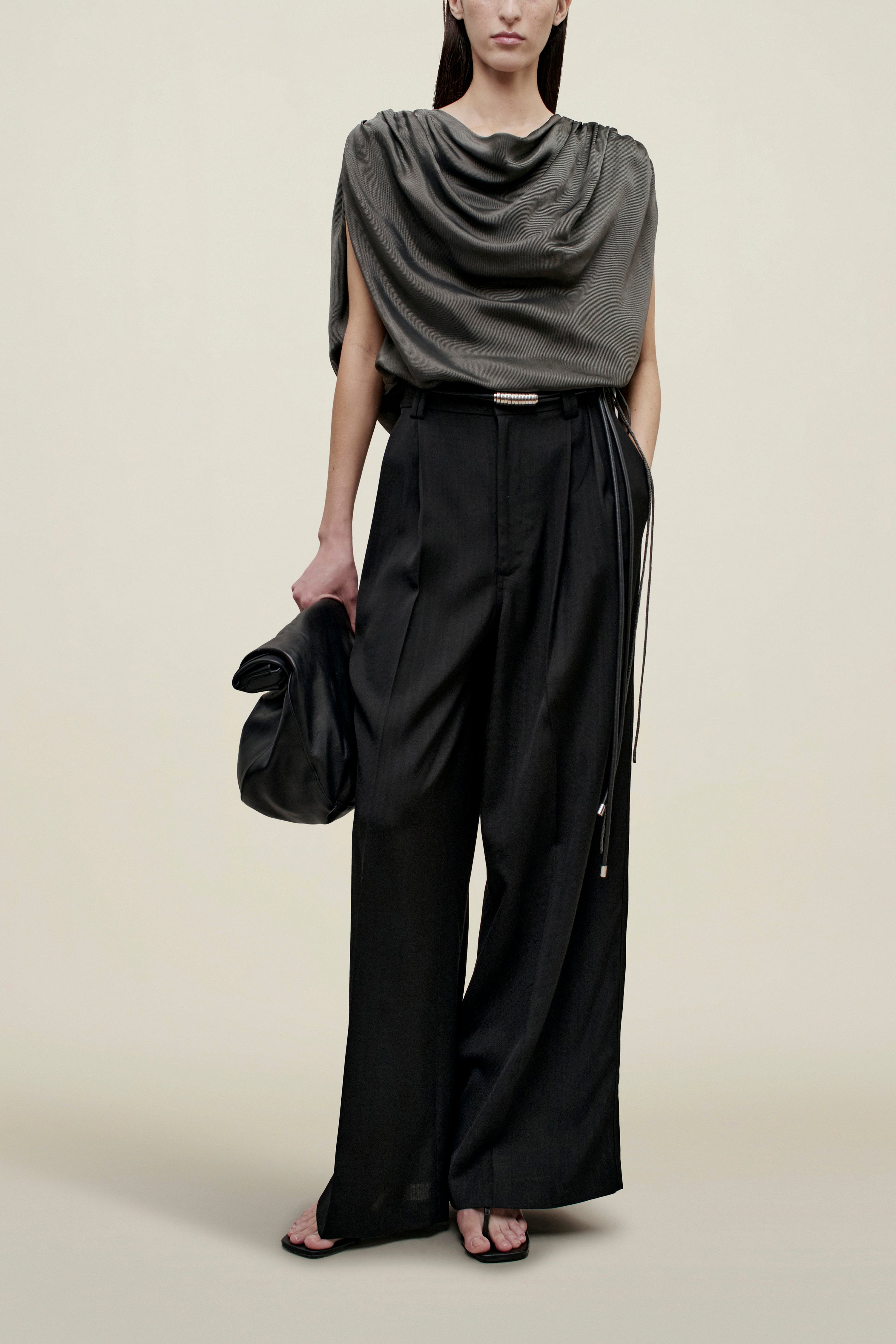 Naia Draped Top in Fluid Viscose