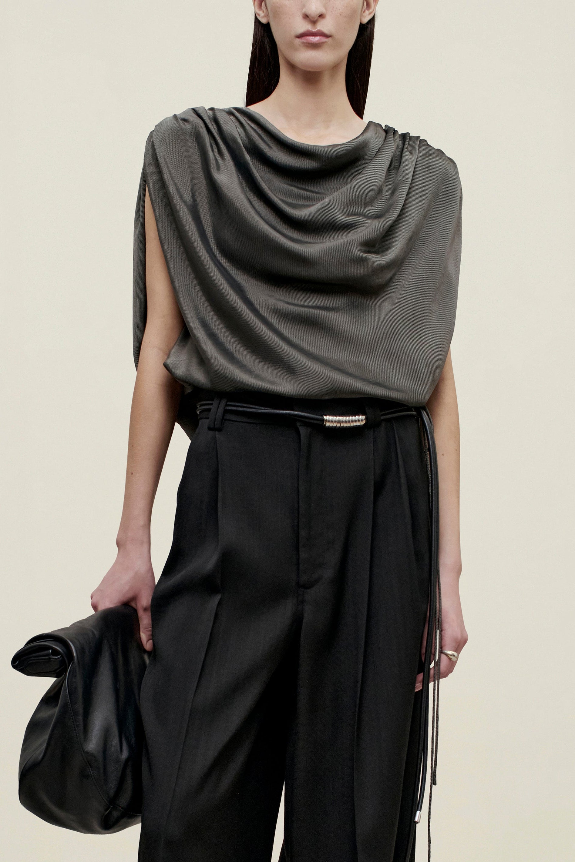 Naia Draped Top in Fluid Viscose